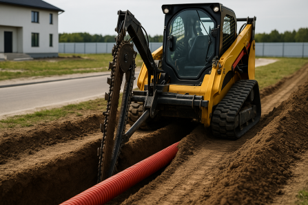 Pipe and cable laying